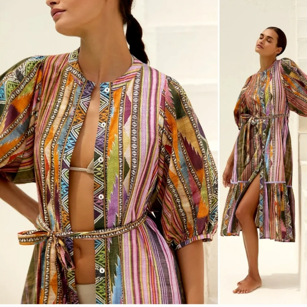 NWT Ro"s Garden Flirty Argentina Print Dress. - Picture 5 of 13